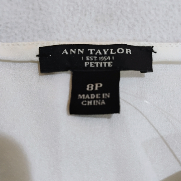 Ann Taylor Black and Cream Lace Tank Top - Picture 3 of 13